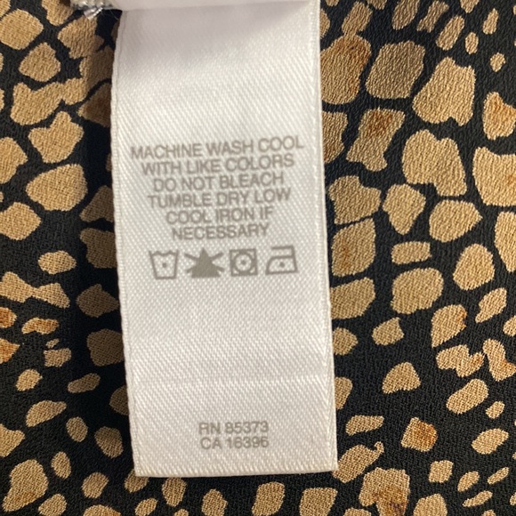 Emma James Black & Tan Print Sleeveless Top & Mid Skirt Size 14 - Picture 9 of 15